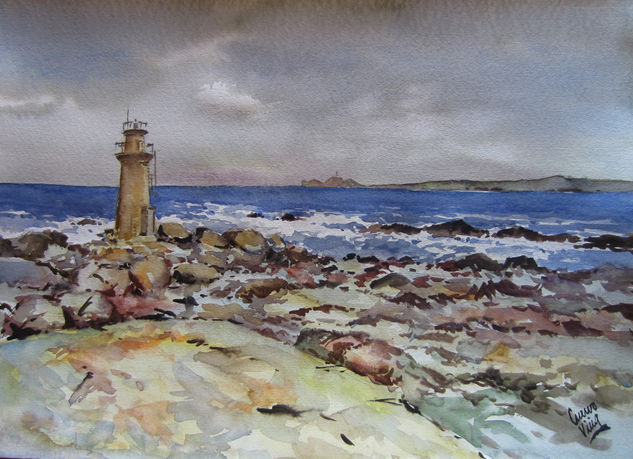 Muxía-Costa de la Muerte Watercolour Paper Marine Painting