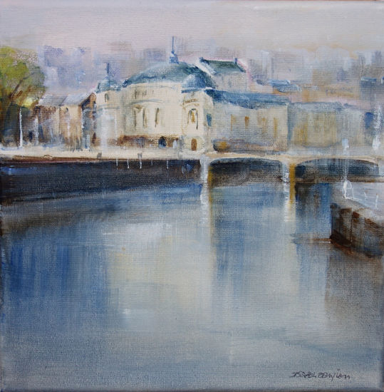 Teatro Arriaga Acrylic Canvas Marine Painting