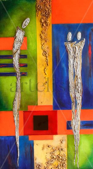 ESPIRITUALIDAD 1 Mixed media Canvas Figure Painting