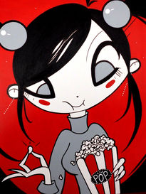 Popcorn girl