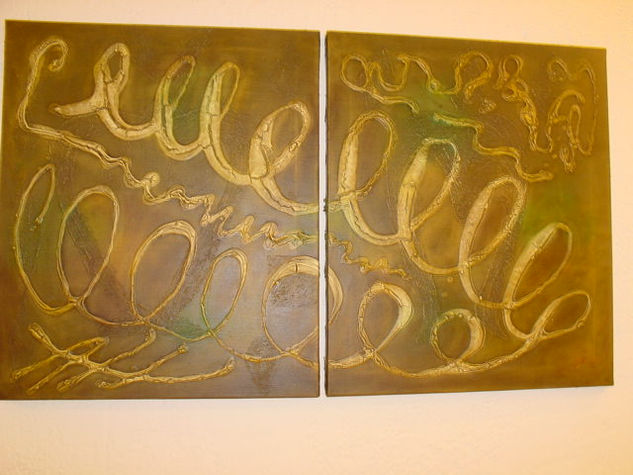 Olas verdes Oil Canvas Others