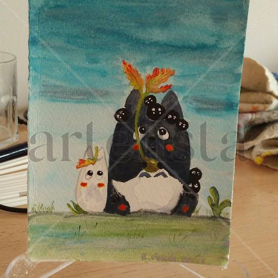 My neighbour Totoro Watercolour Paper Animals