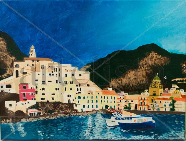 Amalfi Acrylic Canvas Landscaping