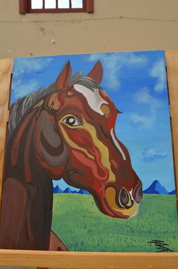 Caballo mexicano Acrylic Canvas Animals