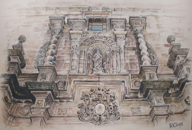 Pórtico iglesia Calaceite