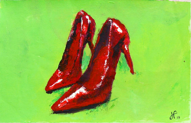 Tacones Rojos Acrylic Canvas Still Life Paintings