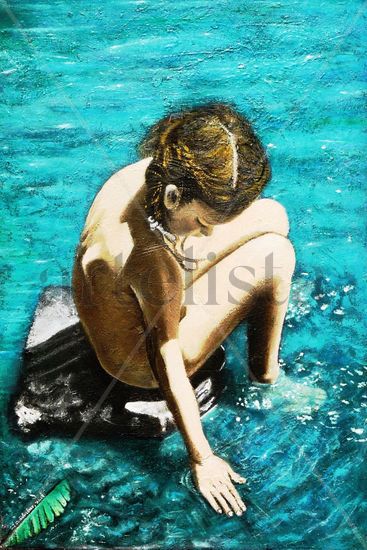 Transparencia Oil Canvas Figure Painting