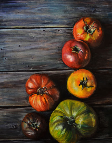 Tomates I Oil Canvas Still Life Paintings