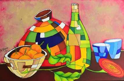 Bodegon con botella...