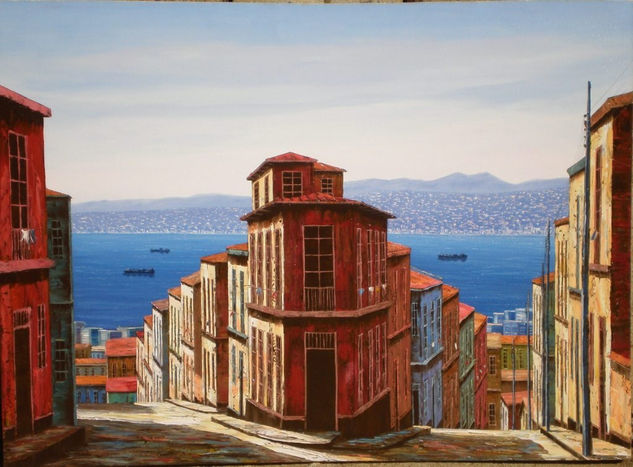 valparaiso, cerro alegre Oil Textile Landscaping