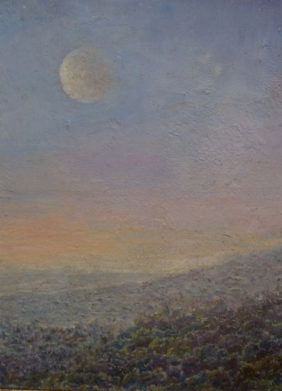 la luna Óleo Tabla Paisaje