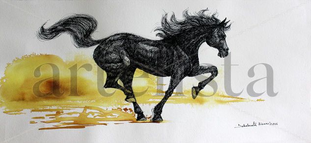 Galloping Horse-08 Ink