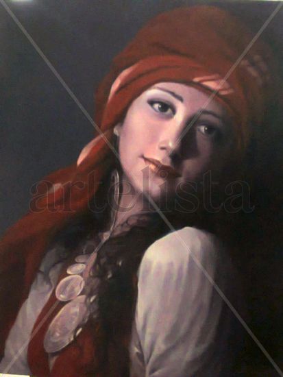 Melek Oil Canvas Portrait