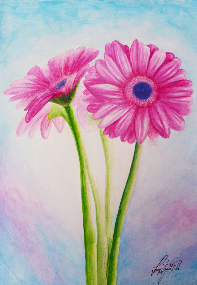 ACUARELA DE FLORES