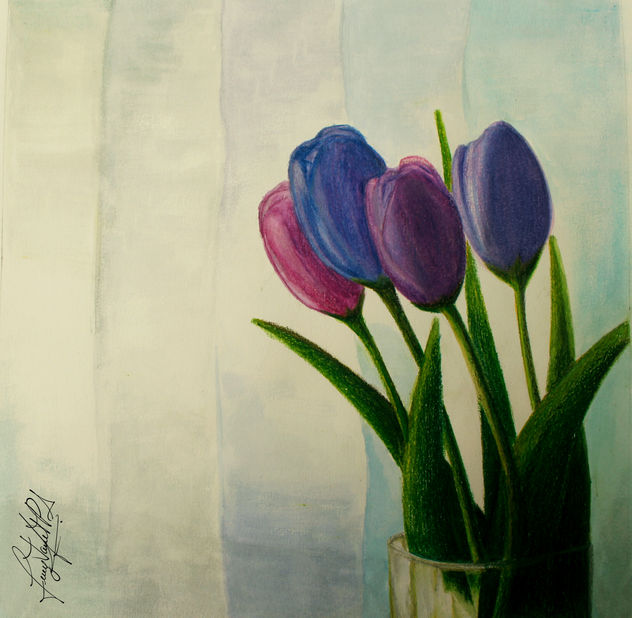 ACUARELA TULIPANES 01