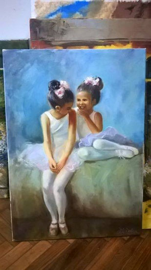 Complicidad Oil Canvas Figure Painting