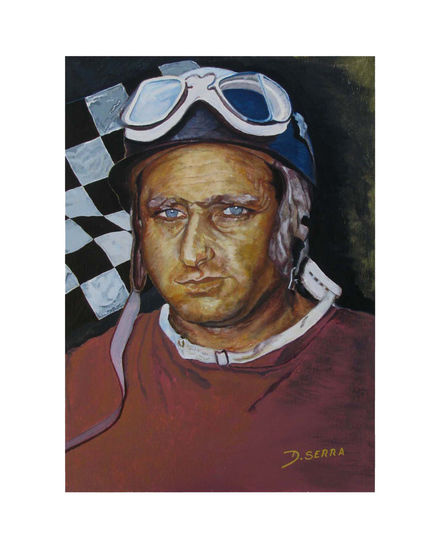 Juan Manuel Fangio, El Chueco Acrílico Tabla Deportes