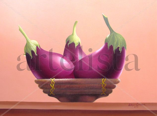 BERENJENAS Acrylic Canvas Still Life Paintings