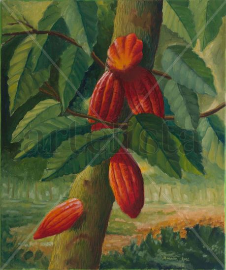 Cacao Criollo Oil Canvas Landscaping