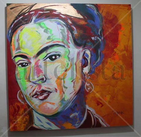 FRIDA KAHLO Acrylic Canvas Portrait