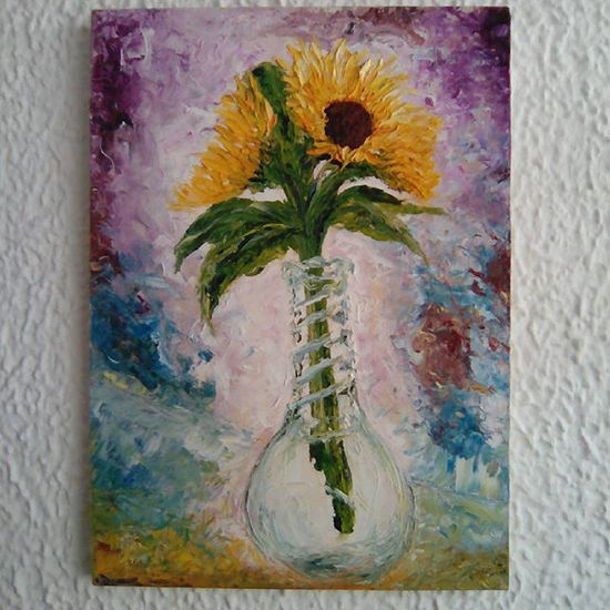 girasoles Oil Canvas Floral Painting