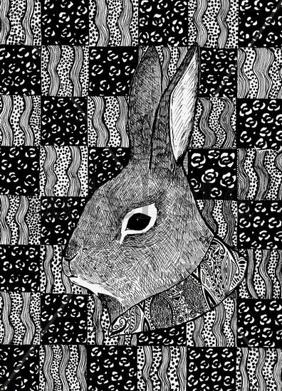 Rabbit Portrait Tinta