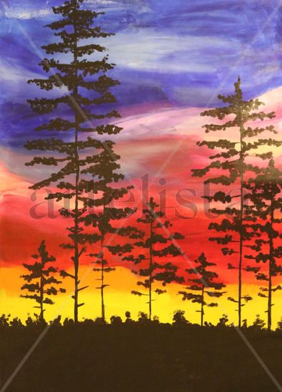 NIGHTFALL Acrylic Paper Landscaping