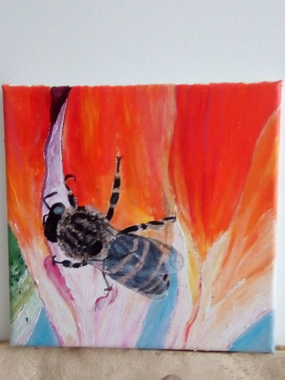 la abeja Acrylic Canvas Animals