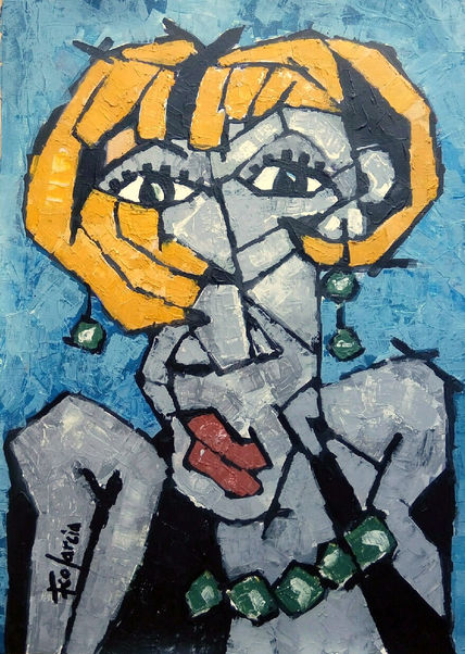 Mujer con diamantes