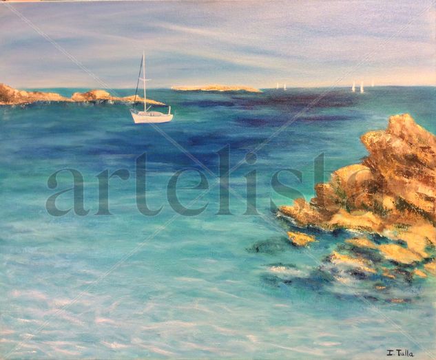 Playa de Castelsardo de Cerdeña Oil Canvas Marine Painting