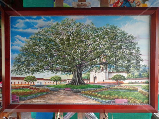 ceiba Gigante Oil Canvas Landscaping