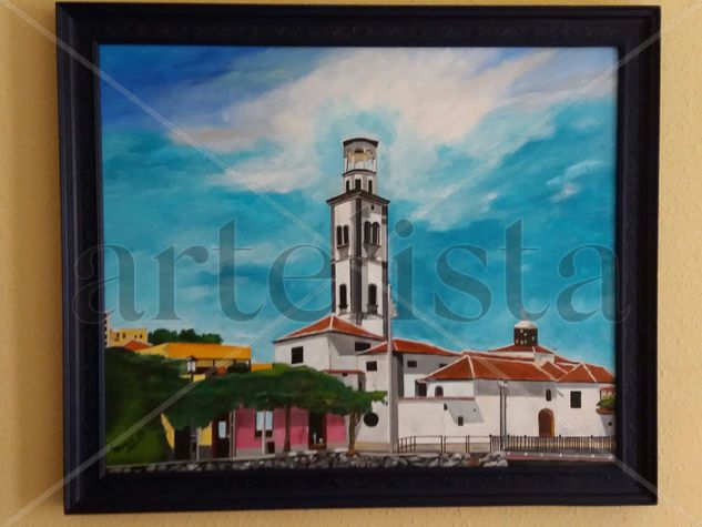 Iglesia concepción Acrylic Canvas Landscaping