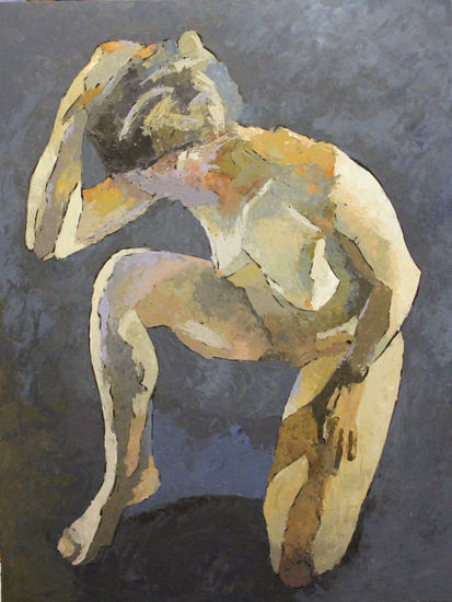 Desnudo I Óleo Tabla Desnudos