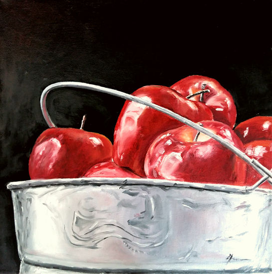 MANZANAS Oil Canvas Still Life Paintings