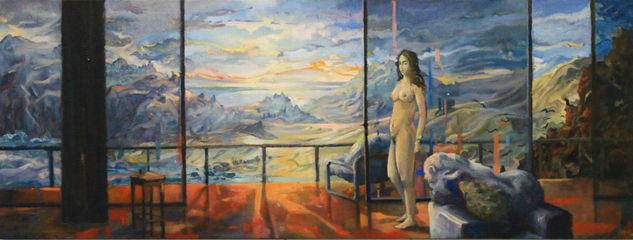 Desnudo en sala Oil Canvas Nude Paintings