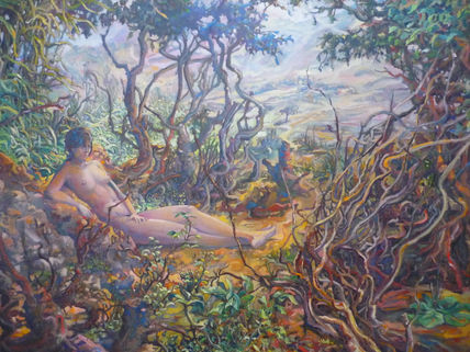 Mujer y paisaje