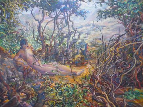 Mujer y paisaje