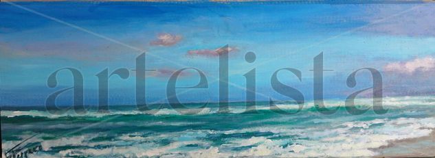 Playa de Cofete 3 Acrylic Panel Marine Painting