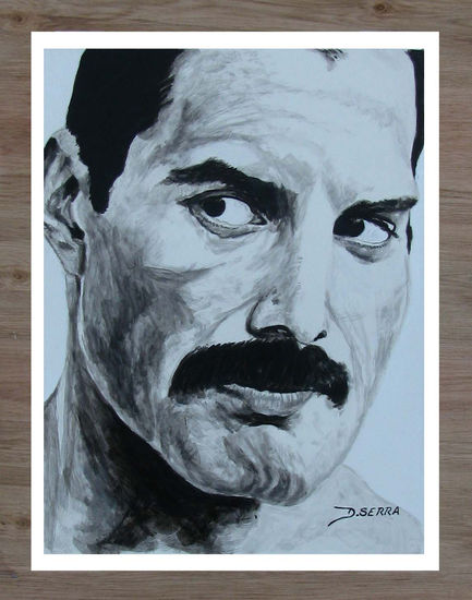 Freddie Mercury Acrylic Card Portrait