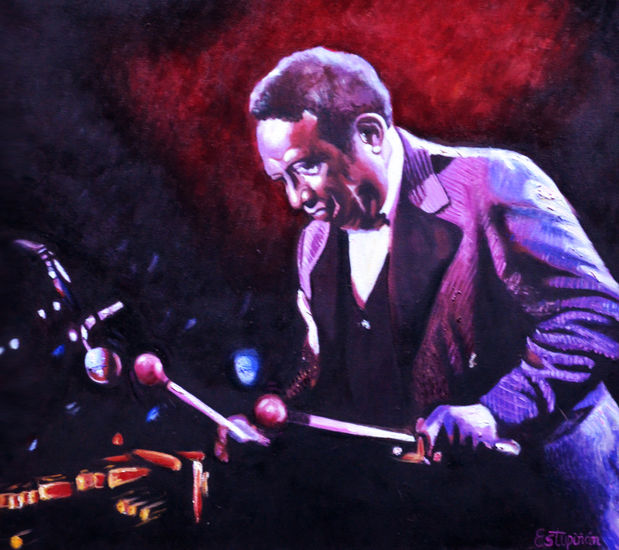 “La gratitud es cuando la memoria se almacena en el corazón”  (Lionel Hampton) Óleo Tela Retrato