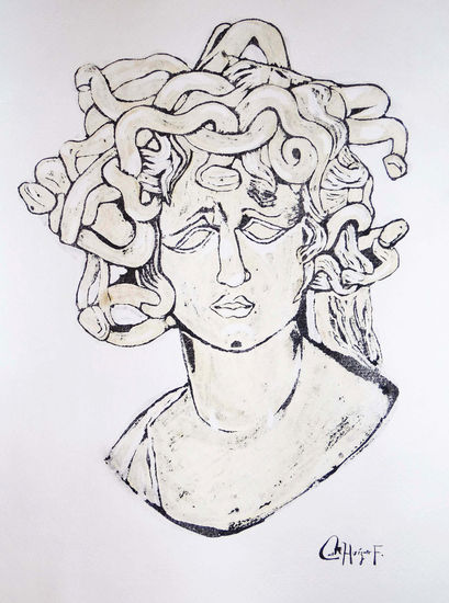 Medusa Otros Papel Retrato