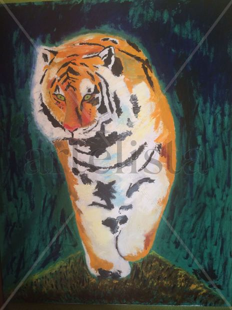 Tigre en la oscuridad