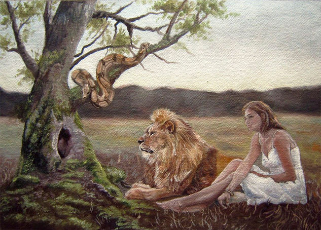 En tiempos de división Oil Canvas Animals