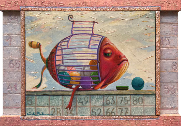 EL PEZ BINGO - (Marco integrado, adornado)
