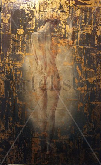 Secret Vision Mixed media Canvas Nude Paintings