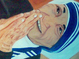 madre teresa Media Mixta Tabla Figura