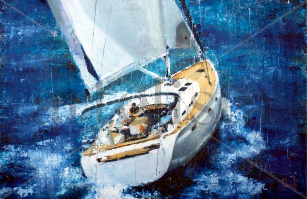 Velero 401 Oil Canvas Marine Painting