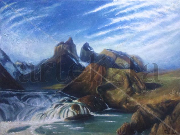 torres del paine Oil Canvas Landscaping