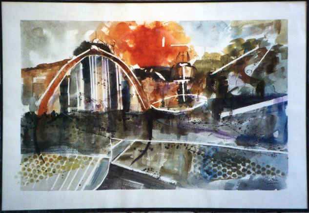 Estación de Atocha (Madrid) Watercolour Paper Others