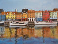 Reflejos de muelles de Copenhagen